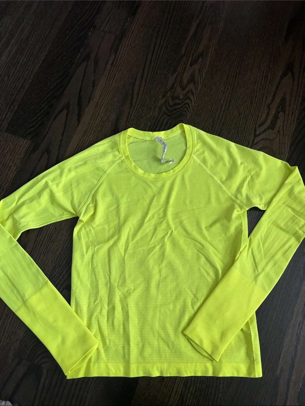 lululemon athletica Align yoga top Neon Yellow Long Sleeve size 6